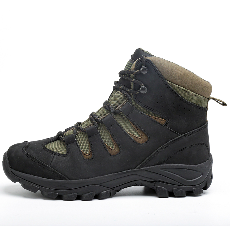 Black and olive low-profile safety hiker
